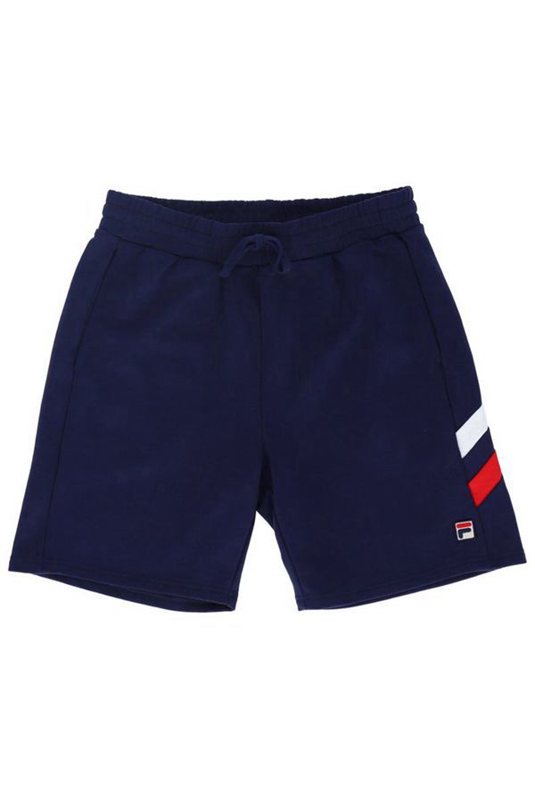 Fila Šortky Panske Námornícka Modrá - Alley Double Stripe Vypredaj - Slovakia 78160-LWRZ